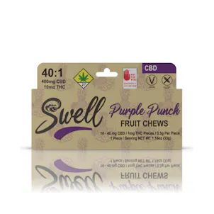 Photo of 40:1 CBD Purple Punch Fruit Chews 410mg 10-pack