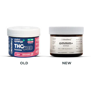 Photo of 5mg THC & 25mg CBD Unwind Gummies