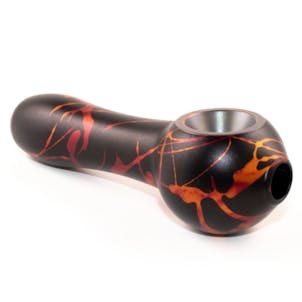Product image for Smoking Pipe Black Lava Splash Matte Finish