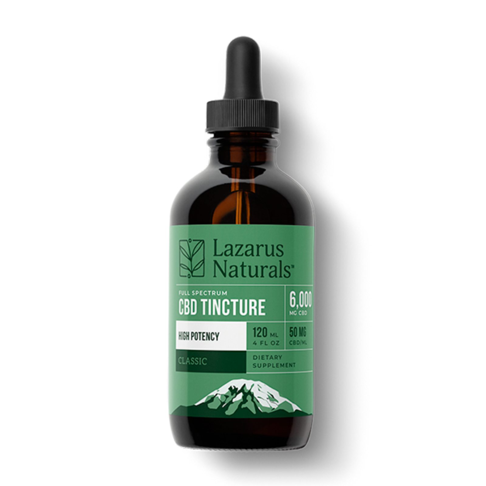 Lazarus Naturals: High Potency Full Spectrum CBD Tincture 6000mg | Leafly