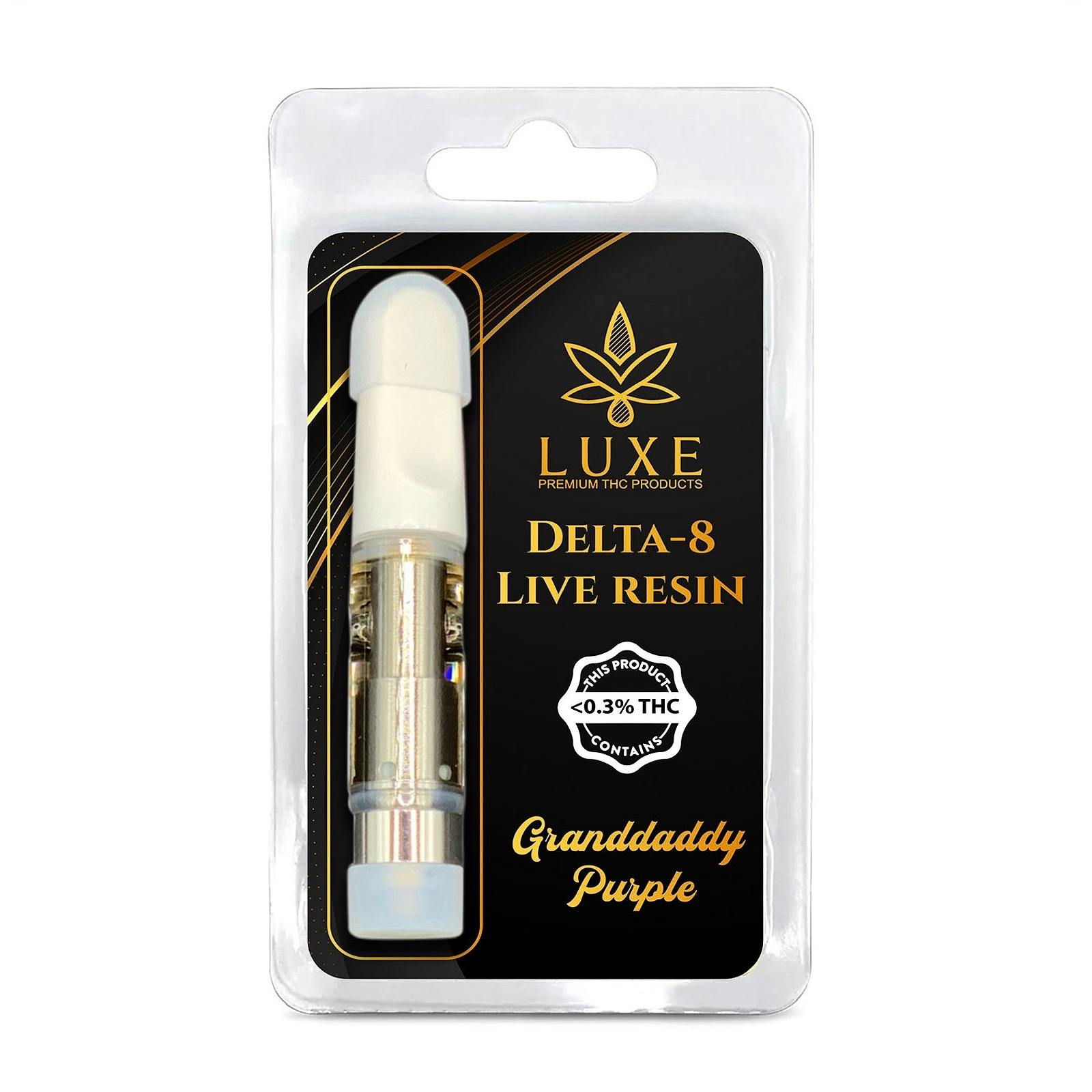 Luxe THC | 25% OFF with code LEAFLY: Granddaddy Purp Delta-8 Vape Cart ...