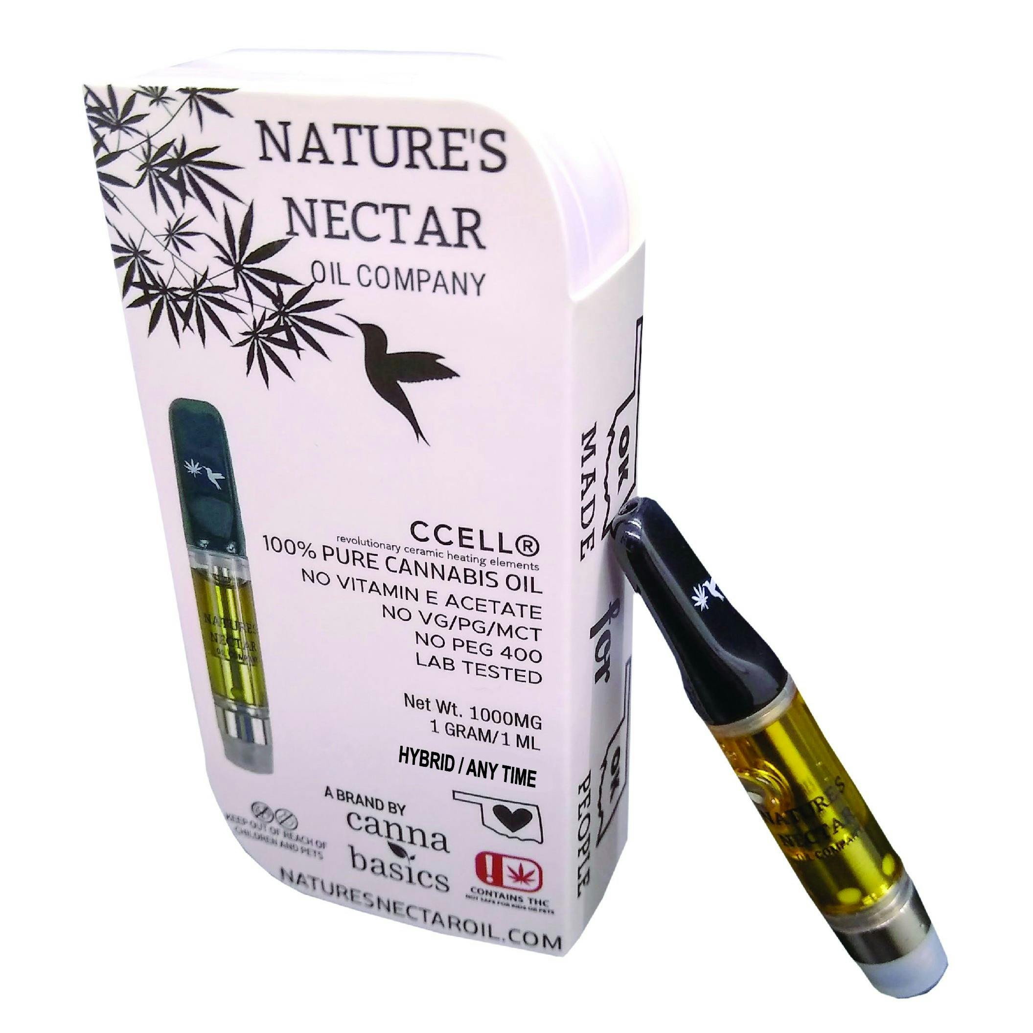 CANNA BASICS NATURE'S NECTAR Oil Cartridge HYBRID ANY TIME Leafly