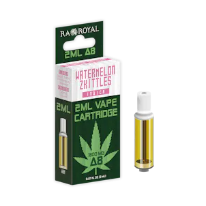 Photo of R.A Royal Delta-8 2ML Cartridge: Watermelon Zkittles (Indica)