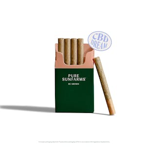 Photo of CBD Dream 2:1 5 x 0.7g Straight Cut Pre-Rolls