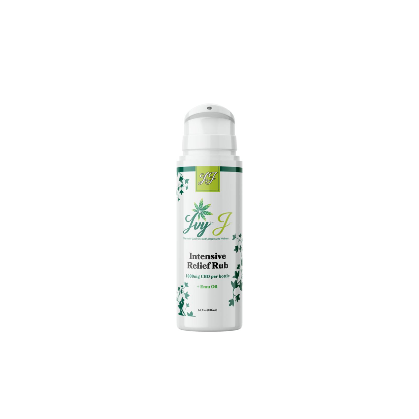 Ivy J Ivy J Intensive Relief Rub With EMU Oil 1 000mg Leafly