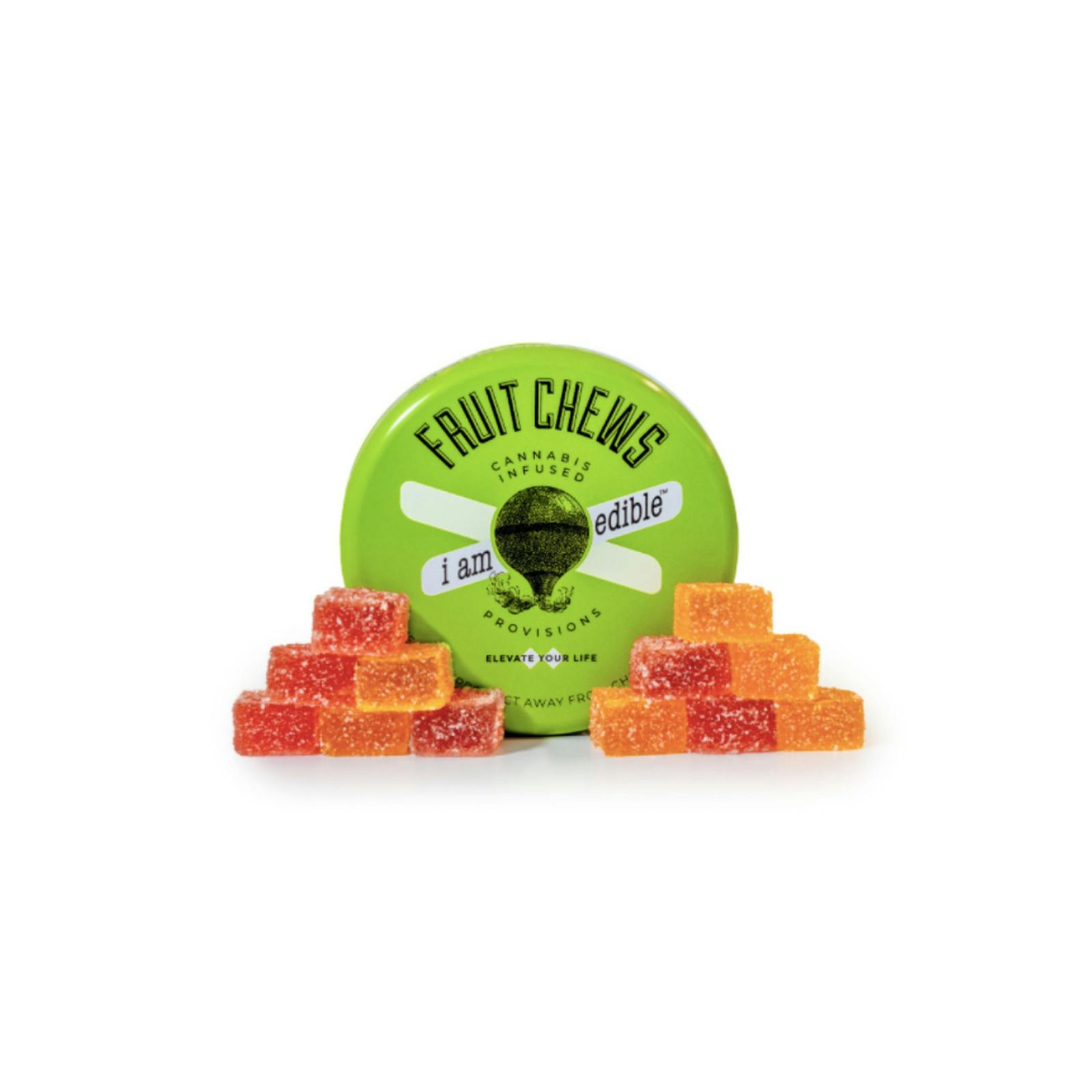 i am edible Peach Mango Fruit Chew 100mg 20pack Leafly