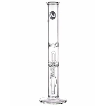 Photo of LA Pipes 16” 5mm Thick Showerhead Straight Tube Bong