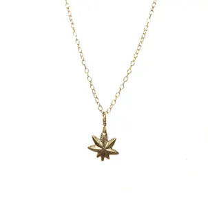 Photo of Tiny 14kt Gold Filled Mary Jane Necklace