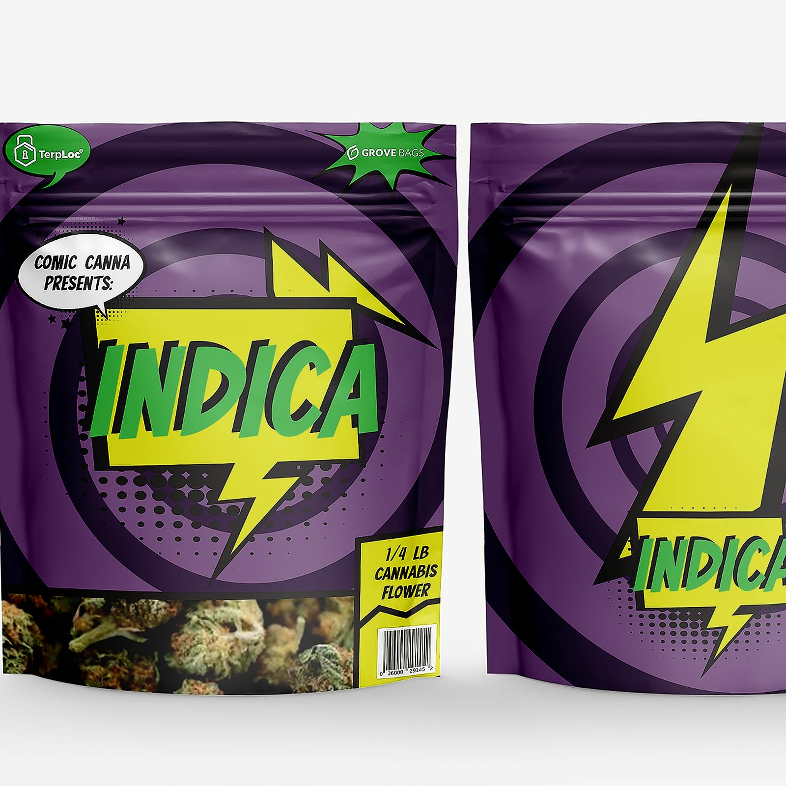 Grove Bags TerpLoc® Comic Canna Series Leafly