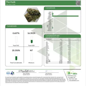 Photo of The Hulk Premium CBD Hemp Flower