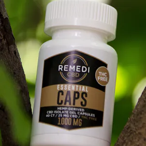 Photo of Remedi CBD Essential THC Free Isolate Gel Capsules - 1000mg