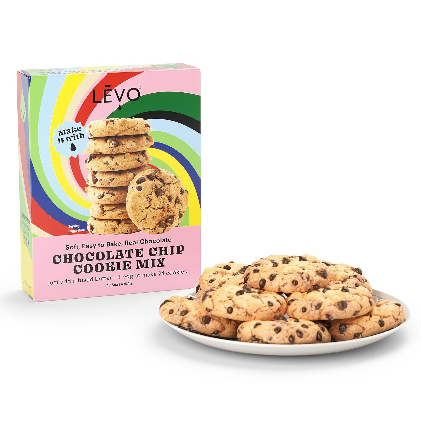 LĒVO Oil Infusion Chocolate Chip Cookie Mix Leafly