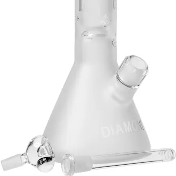 Photo of 15" Heavy 7mm Beaker Bong Sandblasted Frosted, by Diamond Glass