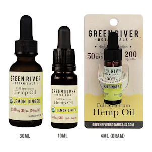Photo of Certified Organic Hemp Oil - Lemon Ginger
