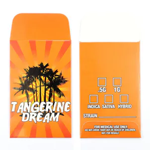Photo of 25 Tangerine Dream Cannabis Strain Concentrate Shatter Labels Wax Envelopes #239