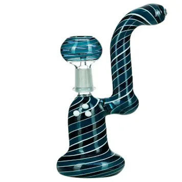 Photo of 6" Striped Mini Dab Rig Bubbler