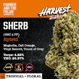 Photo of Farmer and the Felon | Flower Sherb 1/2oz