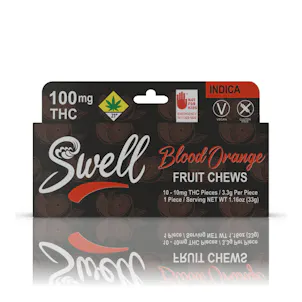 Photo of Indica Blood Orange Fruit Chews 100mg 10-pack