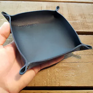 Photo of Trip Longer Leather Rolling Tray // Small