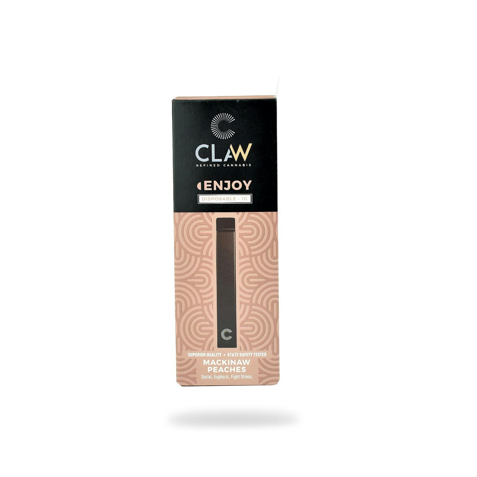 Claw Cannabis Mackinaw Peaches 1G Disposable Vape Claw Leafly