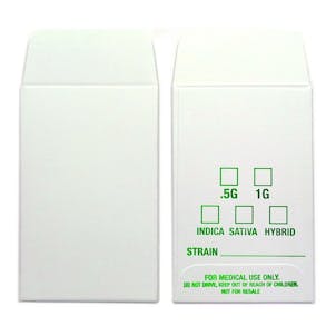 Photo of 50 White Green Shatter Labels Oil Coin Envelopes 2.25" X 3.5" Foil Label Version #053