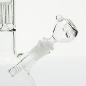 Photo of 14" Double Perc Water Pipe- Clear