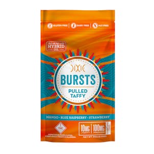 Photo of Bursts Pulled Taffy: Hybrid 100mg 10-pack