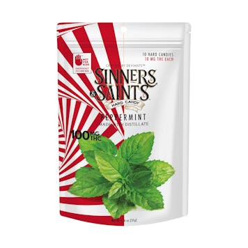 Photo of Peppermint Hard Candies 100mg 10-pack