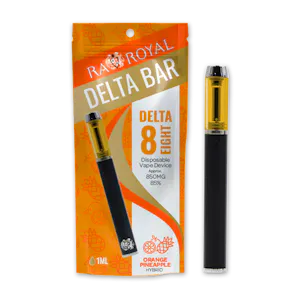 Photo of R.A. Royal Delta-8 Vape Pen: Orange Pineapple (Hybrid)