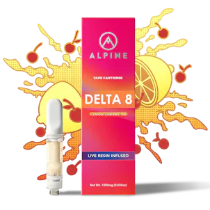 Photo of Alpine Live Resin Infused Delta 8 Cartridge - Lemon Cherry OG 1000mg ($27.97)