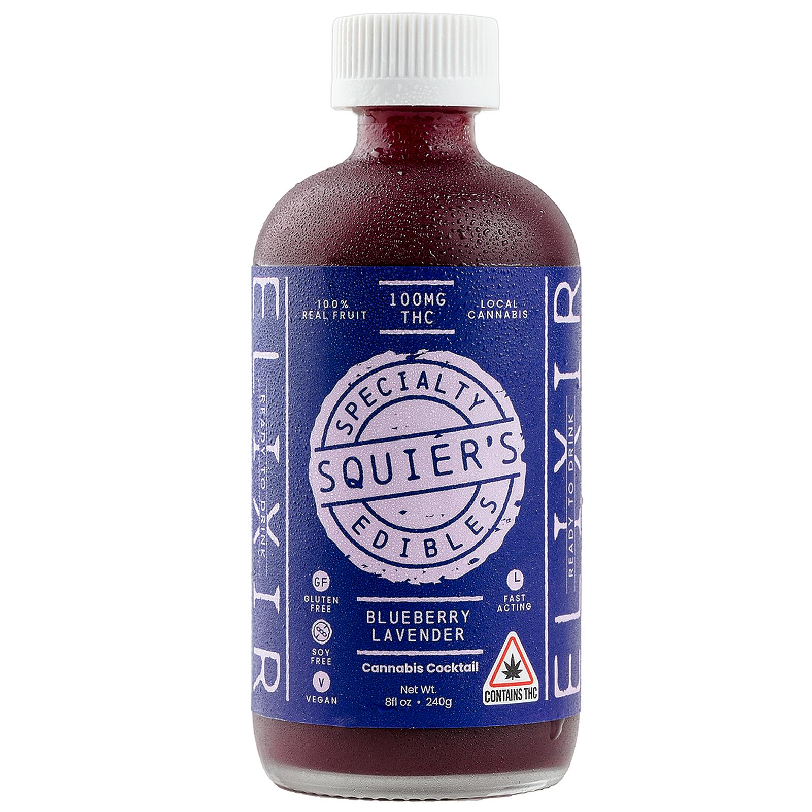 Squier's Specialty Edibles 10mg Blueberry Lavender Beverage (REC) Leafly