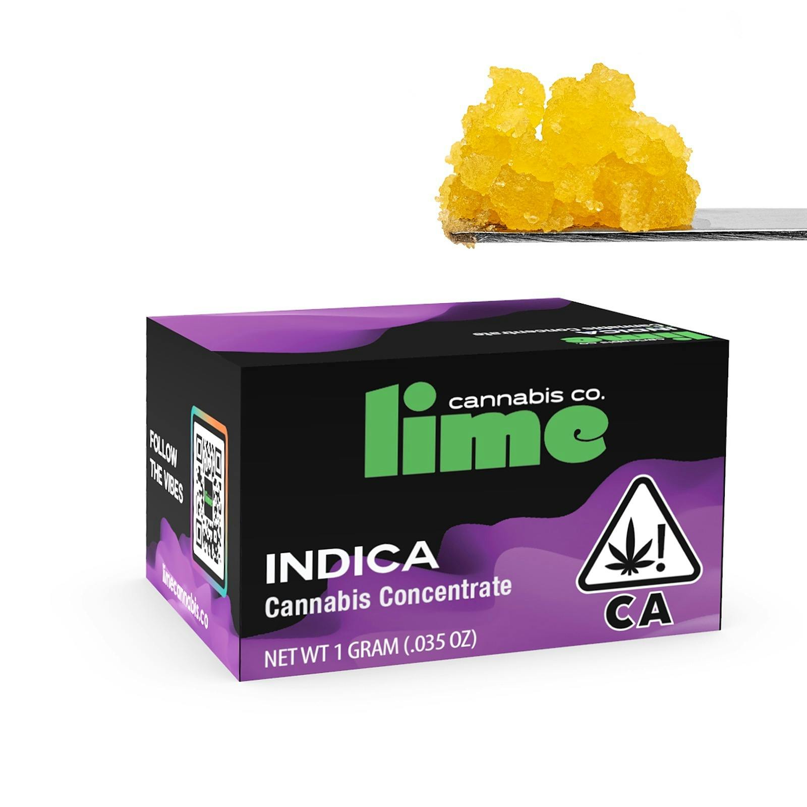 Lime Indica (1.0g Live Resin Sugar) Banana OG Leafly