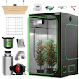 Product image for VIVOSUN 48"x48"x80" Grow Tent Complete Kit with VS4000 LED Grow Light