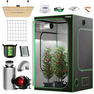 Photo of VIVOSUN 48"x48"x80" Grow Tent Complete Kit with VS4000 LED Grow Light