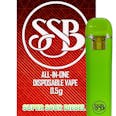 Super Sour Diesel Disposable THC Vape 0.5g (58.3% THC, 26.7% CBD, 2.2% CBG)
