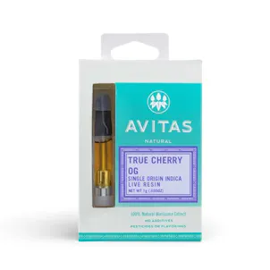 Photo of True Cherry OG Live Resin Cartridge 1g