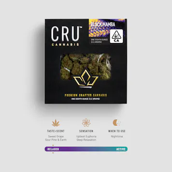 Photo of Black Mamba 3.5G Indica Flower