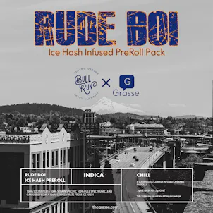 Photo of Rude Boi Solventless Ice Hash Infused PreRoll 2g 4 Pack