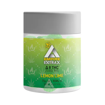 Photo of Lemon Lime Delta 8 THC Gummies 2,000mg