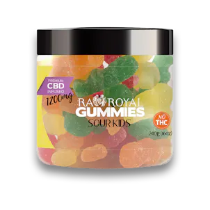Photo of R.A. Royal Gummies: CBD Sour Kids Gummy Jar (1200 MG)