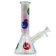 Product image for LA Pipes 9” Champagne Disco Beaker Bong