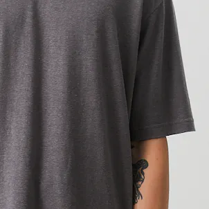 Photo of Afends Mens Classic - THC Essential - Hemp Retro T-Shirt - Steel