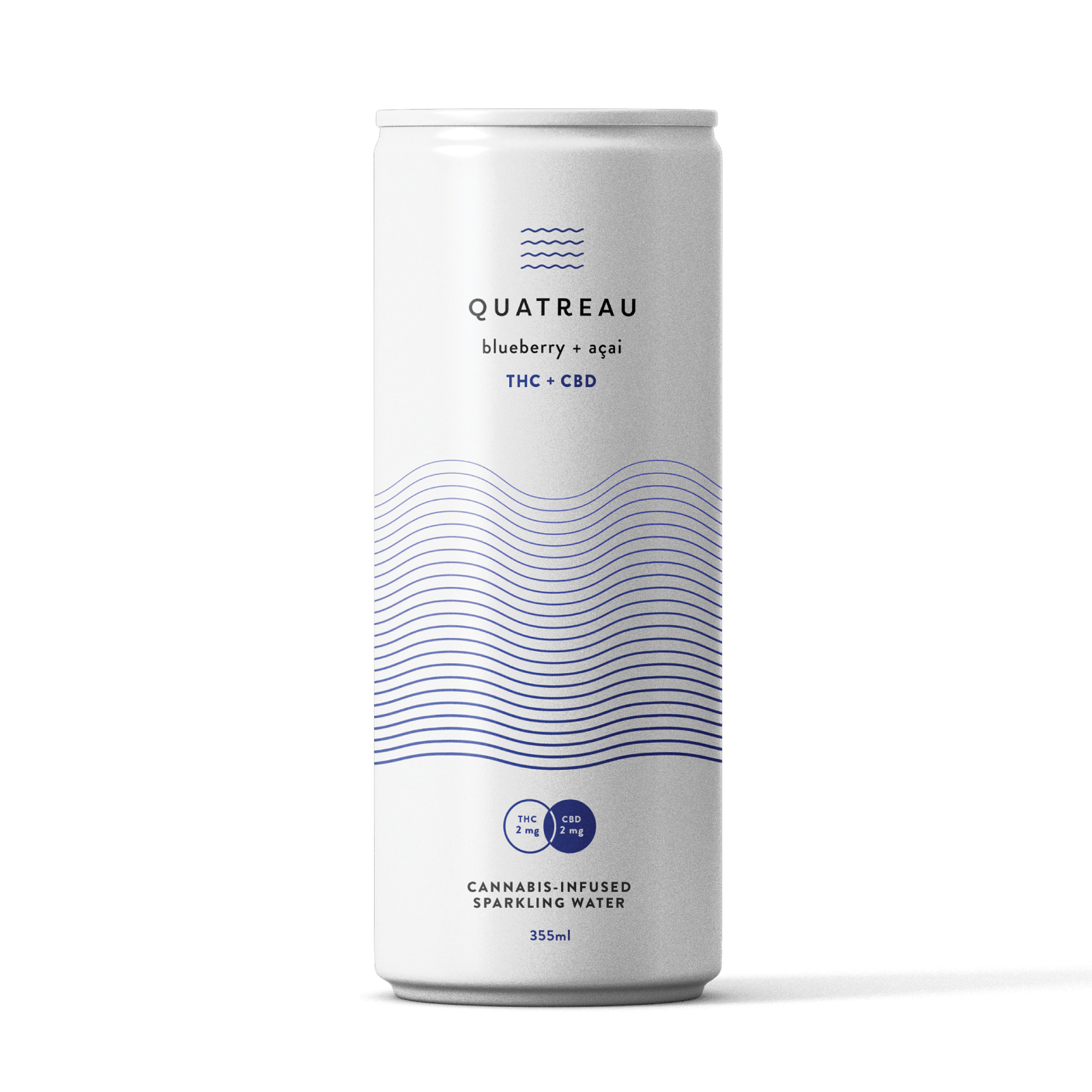 Quatreau Quatreau Blueberry Acai Sparkling Water Leafly