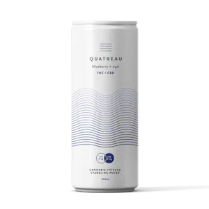 Photo of Quatreau Blueberry + Acai Sparkling Water