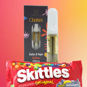 Photo of Skittlez Delta-8 Full Gram Vape Cartridge