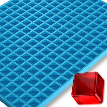 Photo of Square Silicone Mold, 3.5mL, 266 Cavity, Half Sheet, Blue