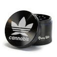 2.5" Green Star 4-Piece Metal Grinder - Cannabis Logo