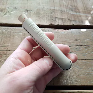 Photo of Trip Longer Leather & Glass Stash Tube