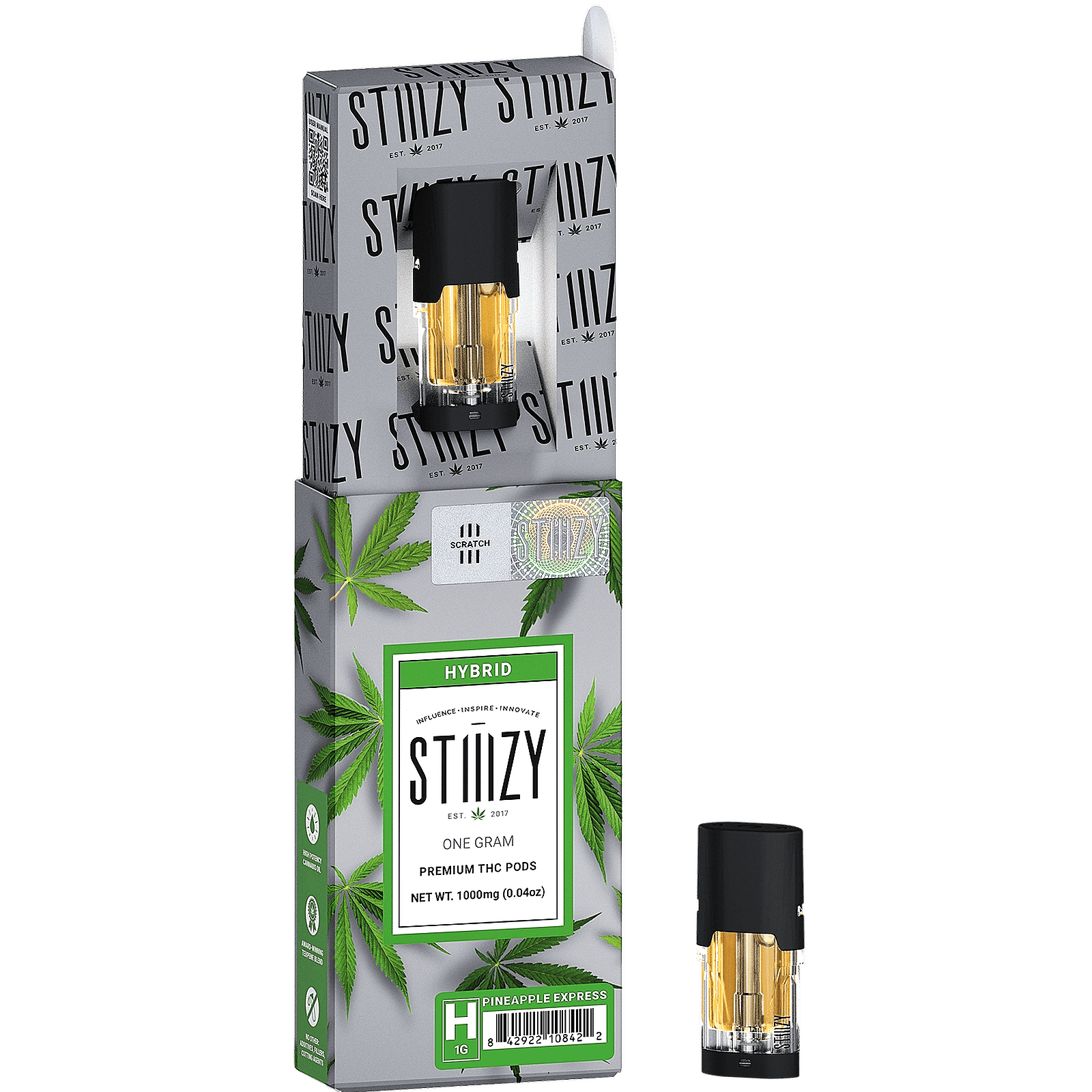 STIIIZY PINEAPPLE EXPRESS PREMIUM THC POD 1G Leafly