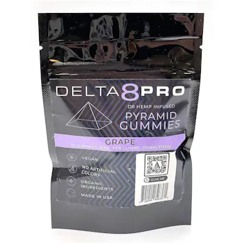 Photo of 25mg Delta 8 THC Gummies Grape 10 Count